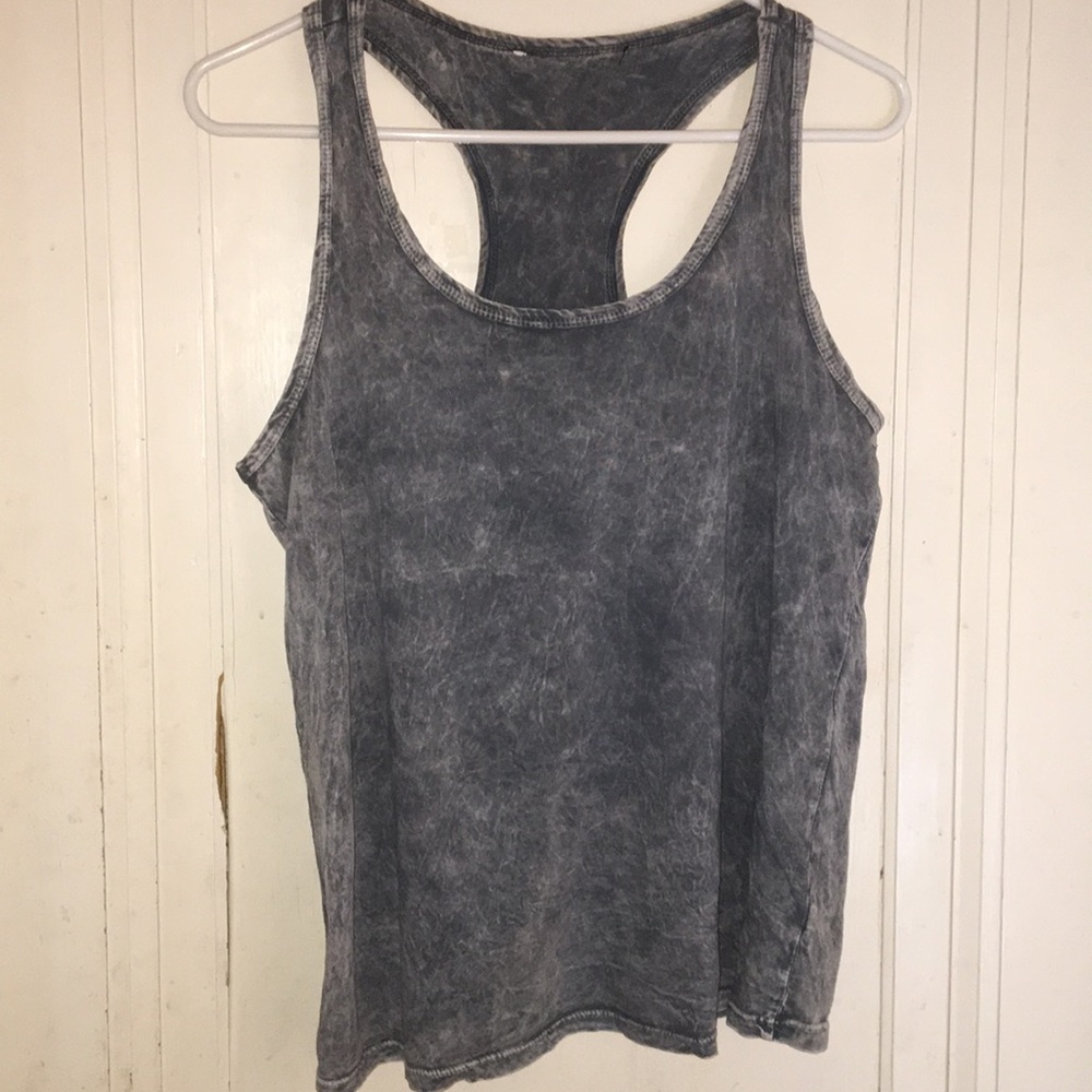 Acid Wash Racerback Tank Top